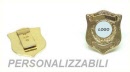 placca da personalizzare con clip oro