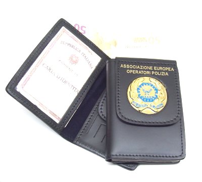 Portafoglio con placca PF122