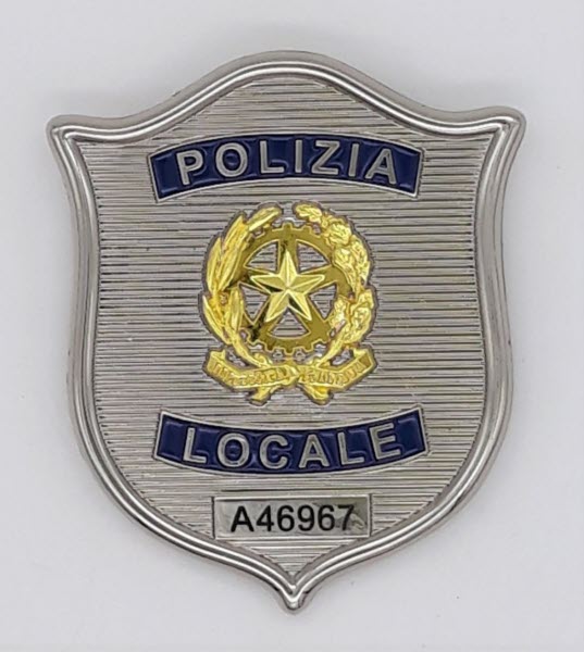 Placca con clip Polizia Locale (RI)