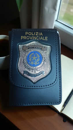 Piel Cabrera Portafoglio Polizia Locale Mod. 800, In Pelle Di Alta Qualità, Fatto A Mano A Ubrique, Con Portamonete E Documenti